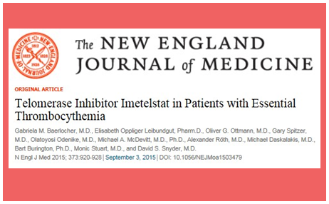 本態性血小板血症　Imetelstatは有効の可能性　第２相試験結果