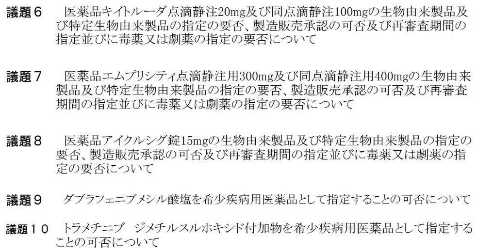 9月9日 画期的新薬3剤が審議予定 「オプジーボに続く二番手PD-1抗体キイトルーダ/多発性骨髄腫初の抗体薬エムプリシティ/新世代BCR-ABL阻害薬アイクルシグ」 早ければ11月薬価収載