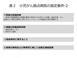 小児がん拠点病院の指定要件-2